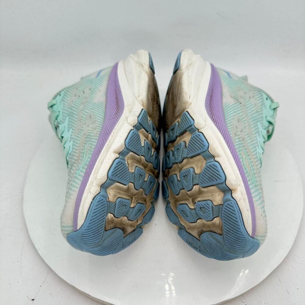 Hoka One One W Clifton 9 Women Size 9B 1127896-SOLM Sunlit Ocean Lilac Mist - Picture 7 of 11